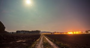SplitShire_road_illuminated_by_moon
